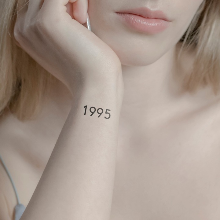 Immagine prodotto minink Tatuaggio temporaneo - Anno di nascita 1995