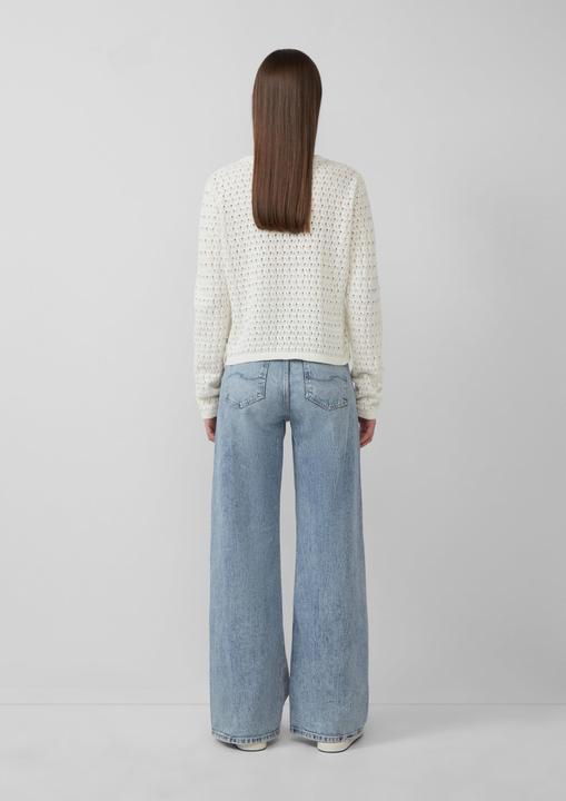 Actual product image S.Oliver T-Shirt Leichter Baumwollpullover mit Ajourmuster (XL)