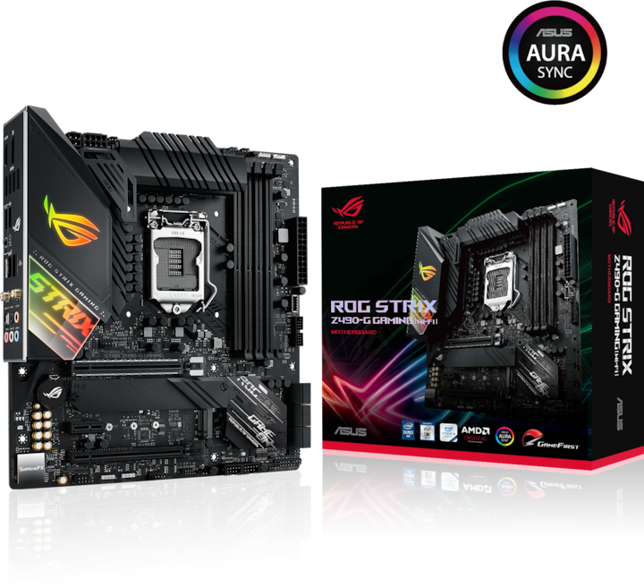 Produktbild ASUS ROG Strix Z490-G Gaming (Wi-Fi) (LGA 1200, Intel Z490, mATX)