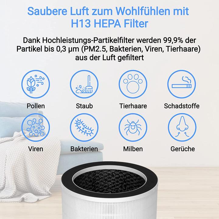 Produktbild KLAMER Luftreiniger 500i mit HEPA Filter