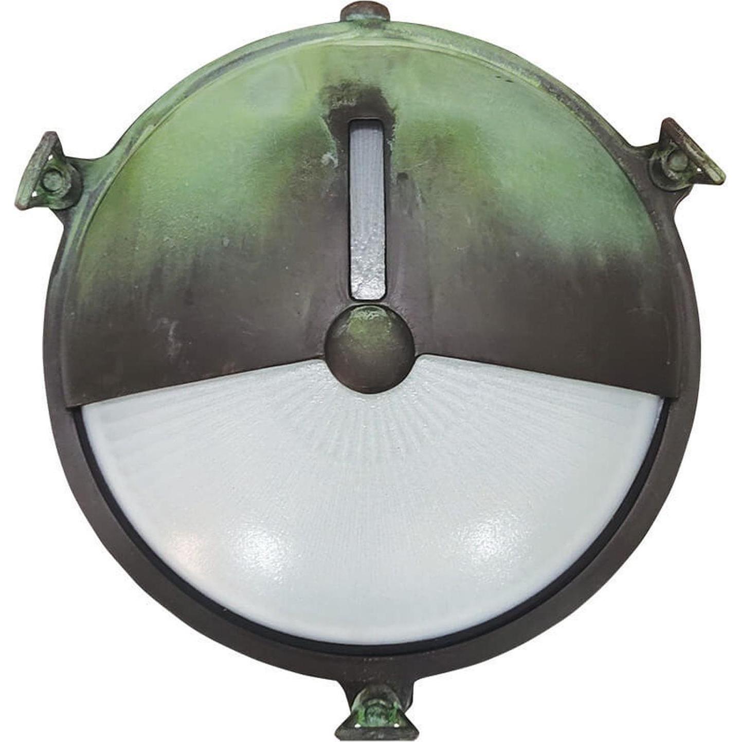 Licht-Erlebnisse, Gartenbeleuchtung, Wandlampe Karpahtos Messing (E27, IP64)