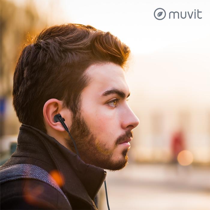 Immagine prodotto Muvit Ecouteurs Intra USB-C Plastique Recycle Noir (Cablato)