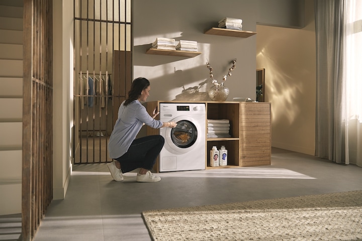Immagine prodotto Miele Waschmaschine WCB390 WPS 125 Edition Lotosweiss (8 kg, A destra)