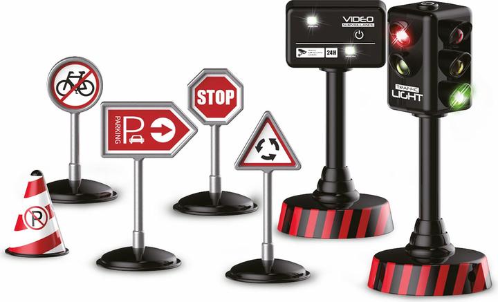 Immagine prodotto Amewi Camion semirimorchio con rimorchio per il trasporto di auto 1:16, RTR (RTR pronto all'uso)