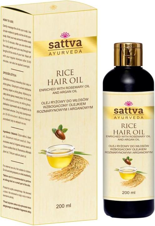 Sattva Ayurveda Huile pour cheveux de riz (200 ml)