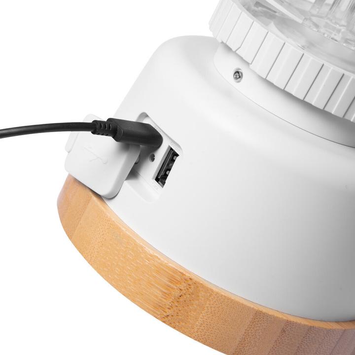 Actual product image Mactronic 250lm Rechargeable Camping Lantern with Flame Effect Enviro