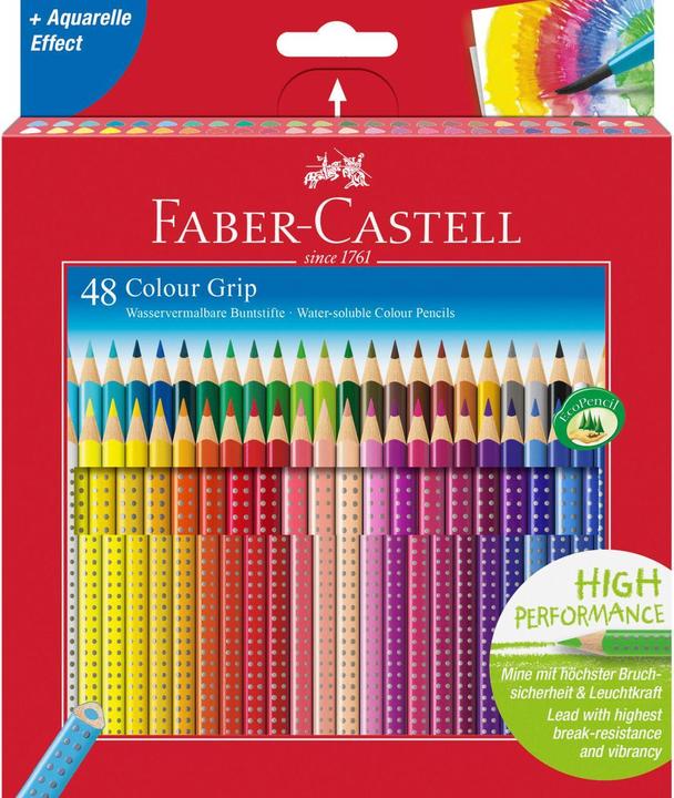 Faber-Castell Farbstifte Colour Grip 2001 (Mehrfarbig, 48 x)