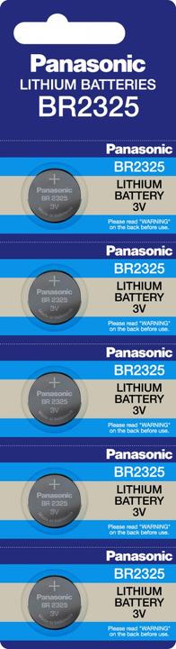 Panasonic Batterie Lithium, BR2325, (5-Pack) (BR2325, 165 mAh)
