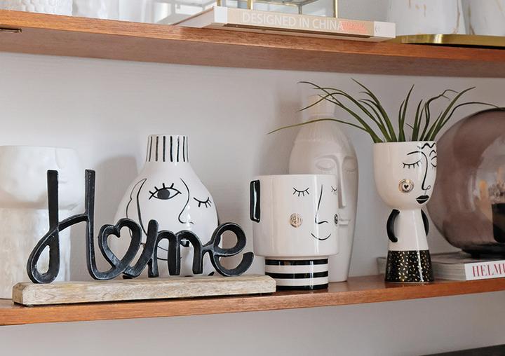 Produktbild G. Wurm Aufsteller Schriftzug, Love, Home, auf Mangoholz S