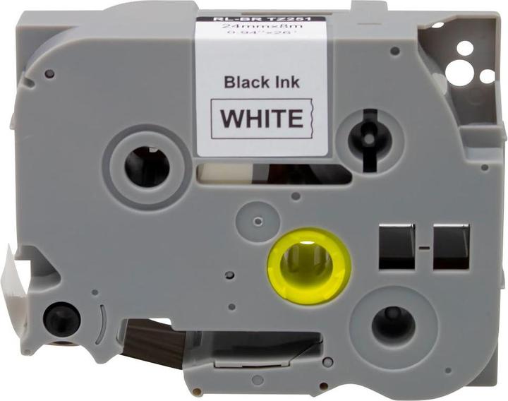 Actual product image Writing Tape 15556 Compatible replaces Brother TZe-251 Tape colour: White Writing (2.40 cm, White)