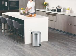 Immagine prodotto Vepa Bins Raccoglitore di rifiuti con pedale e contenitore interno in plastica, capacità 20 l, HxØ 445 x (20 l)