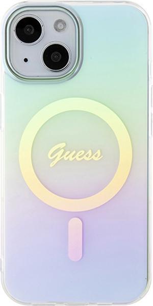Produktbild Guess GUHMP15SHITSQ iPhone 15 6.1" turkusowy/turquoise hardcase IML Iridescent MagSafe (Apple iPhone 15)