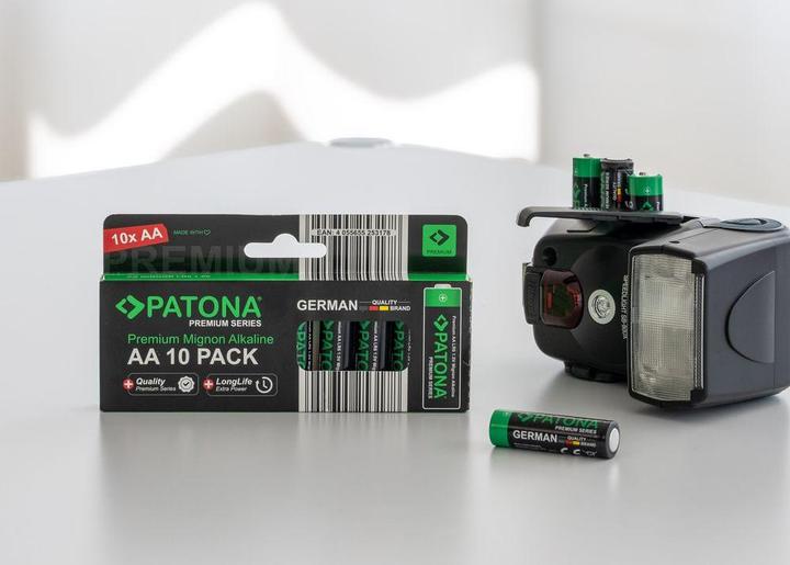 Immagine prodotto Patona Batteries Replacement Alkaline AA Mignon 10Pack (10 pz., AA, 3000 mAh)
