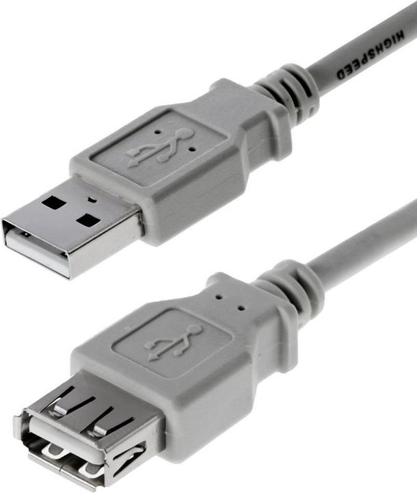 Helos Herweck USB-Verlängerungskabel (3 m, USB 2.0)
