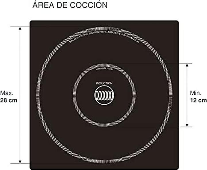 Actual product image Lacor Easy induction cooktop grill