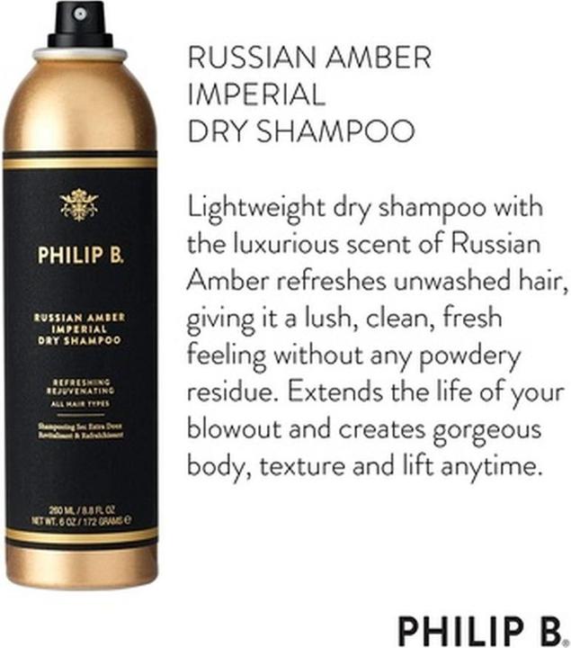 Image du produit Philip B. Ambre russe - Shampooing sec impérial (Shampoing sec, 260 ml)