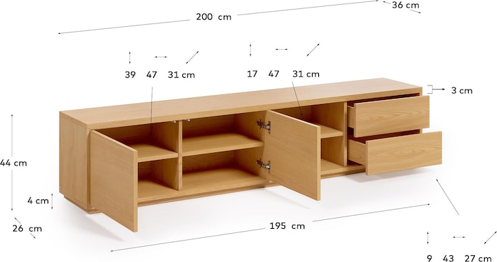 Produktbild Kave Home Abilen (36 x 200 cm)