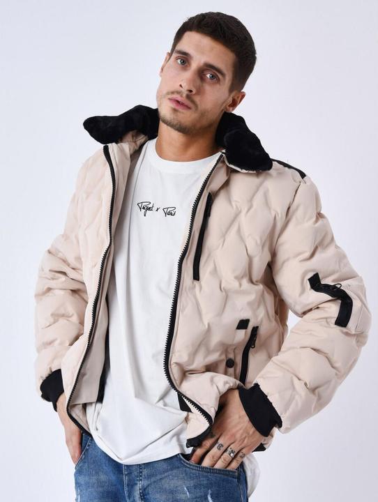Actual product image Project X Paris Furry aviator collarPuffer Jacket (M)