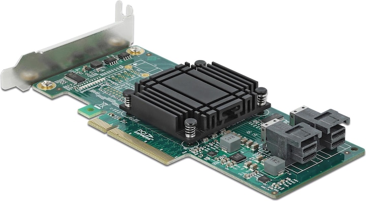 Actual product image Delock Host Bus Adapter PCIe-x8 - 2x U.2 SFF-8643 NVMe