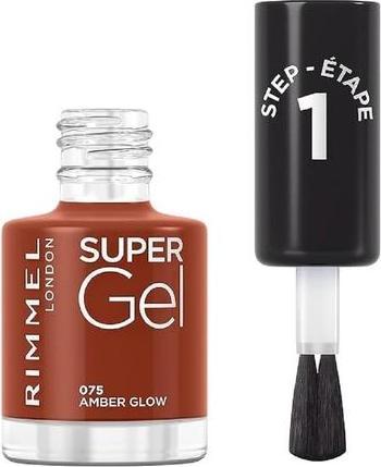 Produktbild Rimmel London Super Gel STEP1 (075 Amber Glow, Gel-Effekt Nagellack)