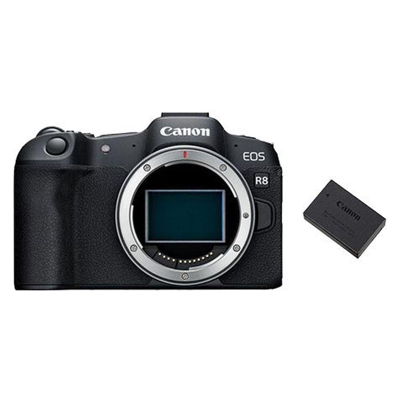 Canon Eos R8 Gehäuse Battery Kit (24.20 Mpx, Vollformat), Kamera, Schwarz