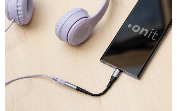 Actual product image Onit Digital Audio Adapter USB-C to 3.5 mm AUX (Digital -> Analog)