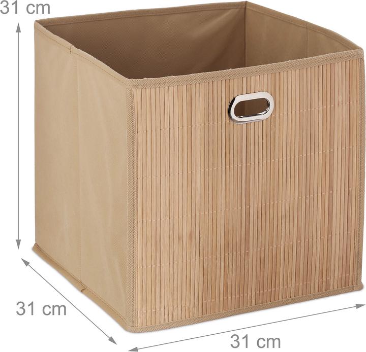 Produktbild Relaxdays Aufbewahrungskorb (1 x, 31 x 31 x 31 cm)