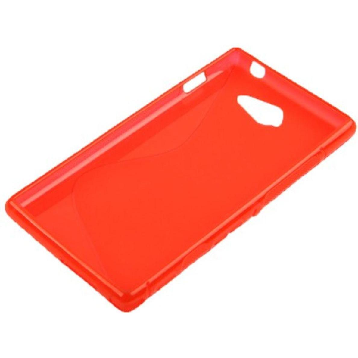 Thumbnail - König Design Handyhülle S Line TPU Tasche für Sony Xperia M2 S50h Rot (Sony Xperia M2), Smartphone Hülle, Rot