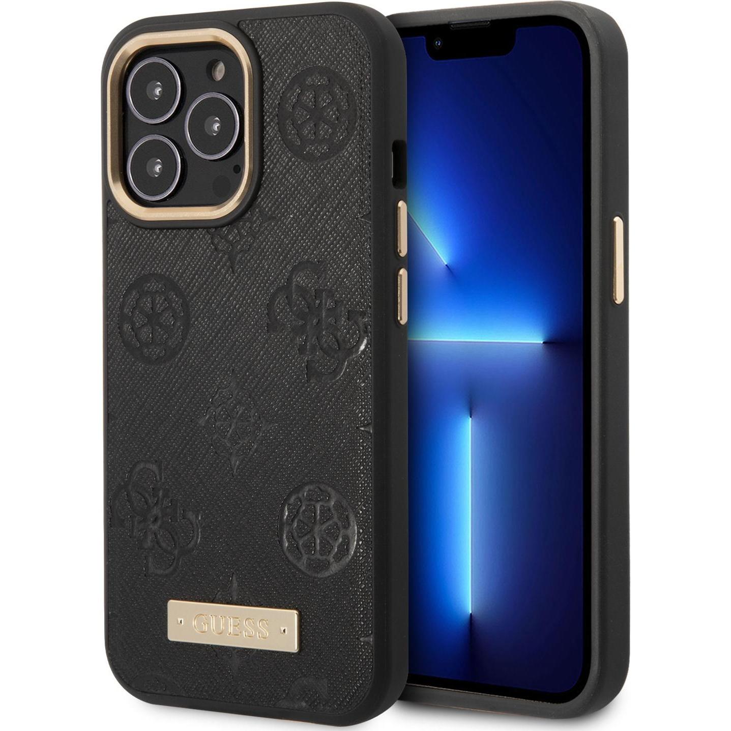 Guess Hard Case (Apple iPhone 14 Pro Max), Smartphone Hülle, Schwarz