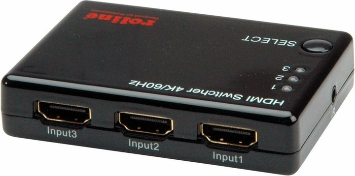 Actual product image Roline 4K HDMI Switch, 3-way
