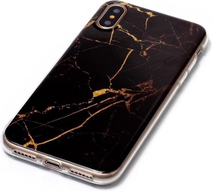 Actual product image Cover-Discount Silicone Rubber Case Marble (Apple iPhone X, Apple iPhone XS)
