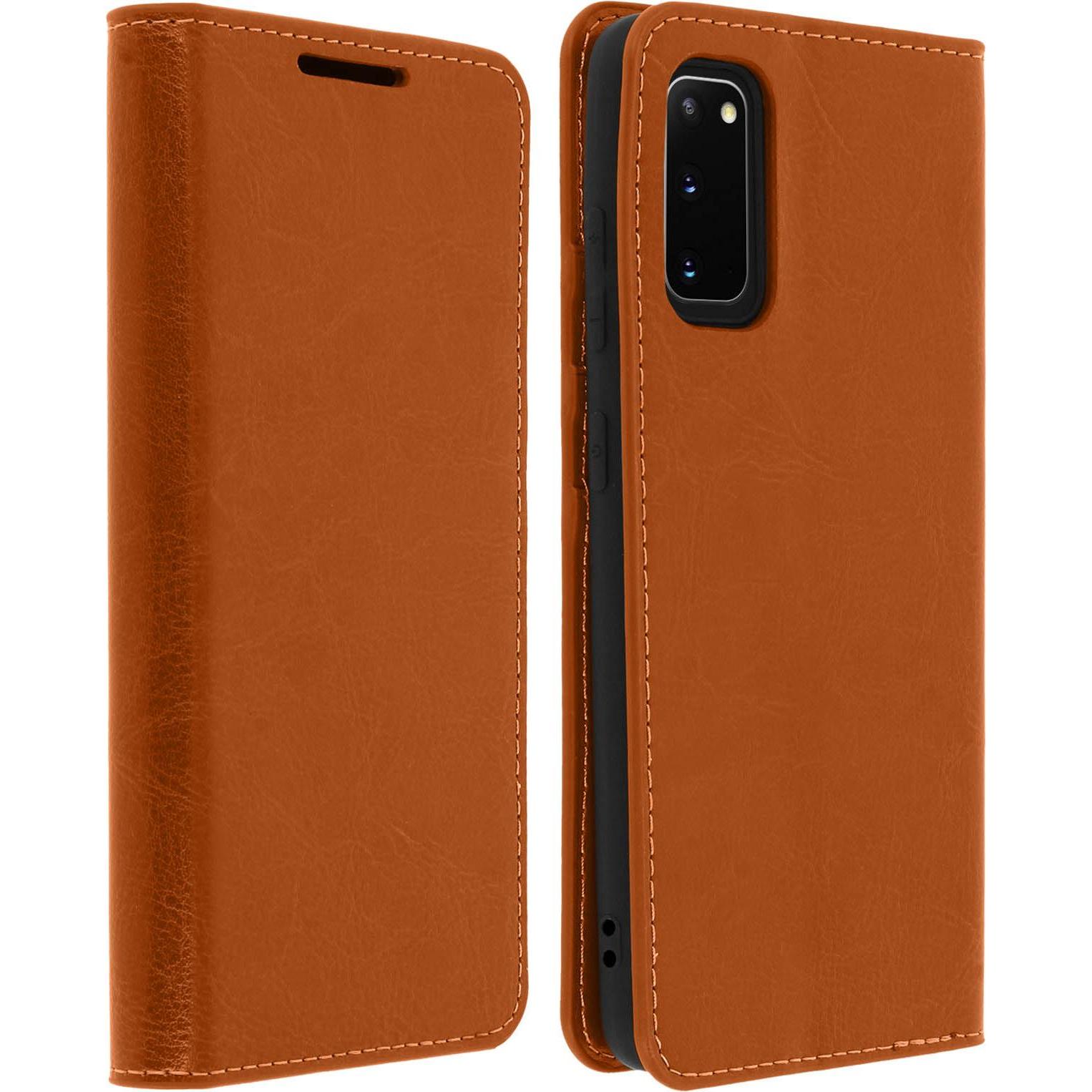 Avizar First Series (Samsung Galaxy S20), Smartphone Hülle, Braun