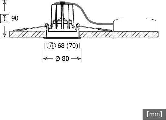 Produktbild LTS LED-Einbaustrahler (1310 lm)