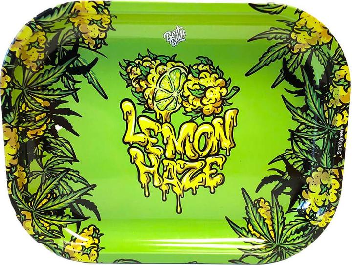 Produktbild Best Buds Thin Box Rolling Tray with Storage Lemon Haze