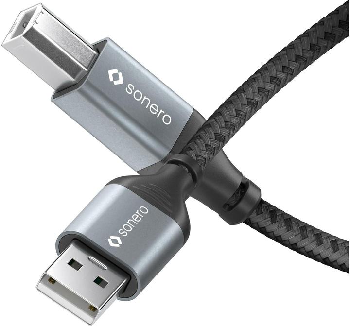 Produktbild Sonero USB A – USB B (5 m, USB 2.0)