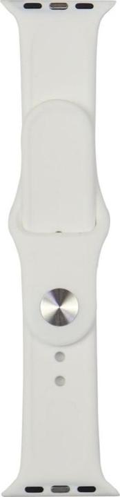 Actual product image Karl Lagerfeld Sport Red Logo Silicone Watch Strap for Apple Watch 40 / 41 / 42 mm - white (Silicone)