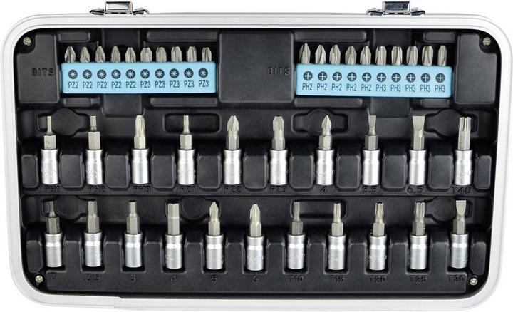 Produktbild Quantool Schraub- und Bitsatz, 116-tlg. (Innensechskant, Kreuz Pozidriv PZ)
