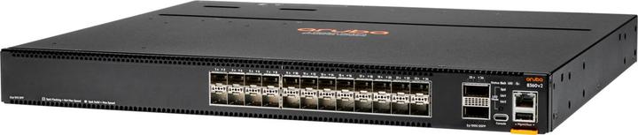 Actual product image Aruba 8360-24XF2C v2 24p 10G SFP/SFP+ 2p 100G QSFP+/28 Back-to-Front 3 Fans 2 AC Bundle