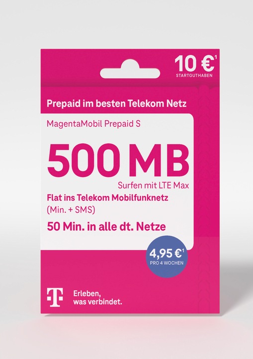 Telekom Magenta Mobil Prepaid S (500 MB / 30 Tage)