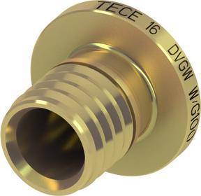 TECE TECEflex plug 16mm brass (Closing cap)