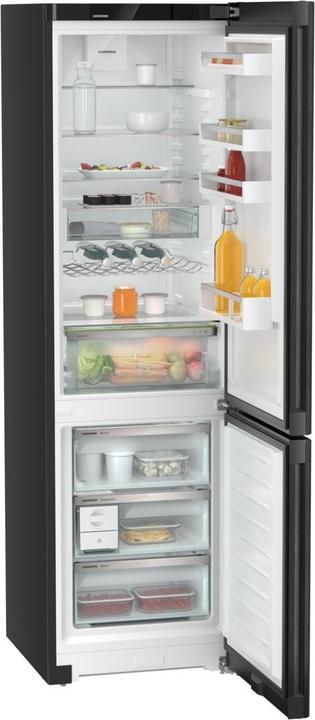 Actual product image Liebherr Fridge-freezer free-standing Plus CNbdd 5733 Front BlackSteel and black (371 l)