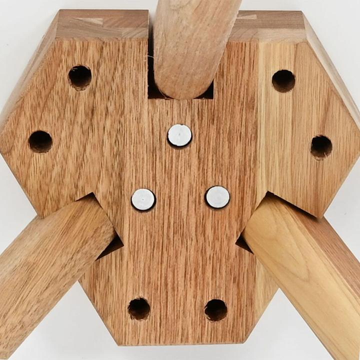 Immagine prodotto vidaXL Set di tavolini da caffè in legno massiccio di noce e truciolato (32 x 32 x 32 cm, 40 x 40 x 40 cm, 50 x 50 x 46 cm)