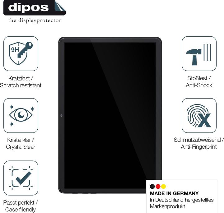 Actual product image Dipos Anti-Shock Screen Protector Clear (Cubot Tab 50)