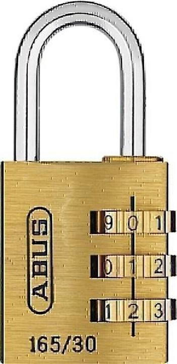 Abus 165/30 with Lock-Tag Combination Padlock