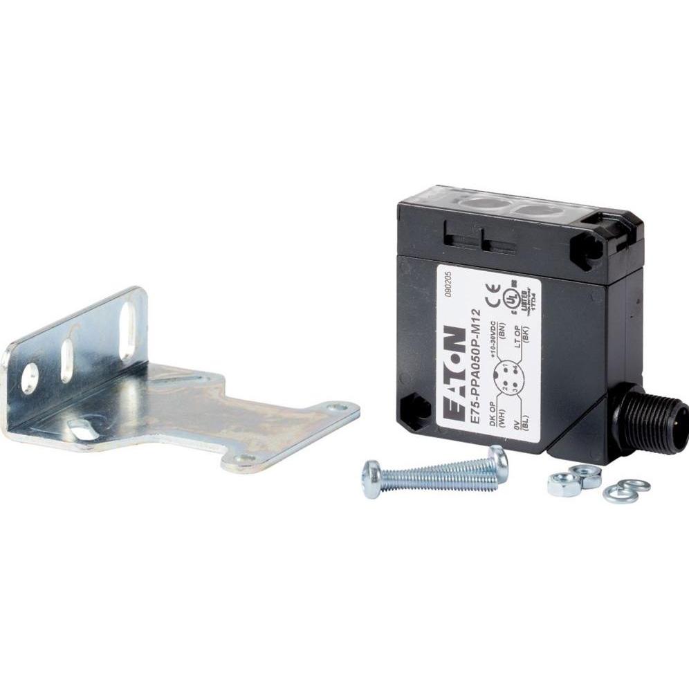 Eaton Näherungssensor, HxBxT=50x18x50mm, Sn=10-50cm, 10-30VDC, PNP, M12 166924, Elektronikmodul