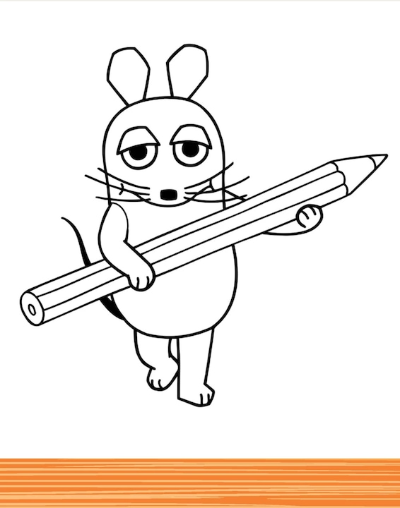 Actual product image My Little Mouse Colouring Pad