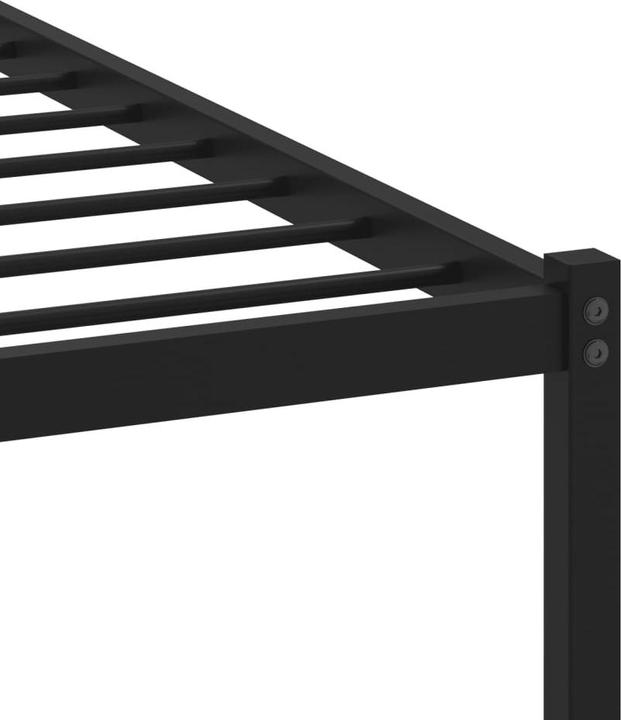 Image du produit VidaXL Lit métallique Cadre de lit Sommier à lattes Lit double sans matelas 180x200cm (180 x 200 cm)