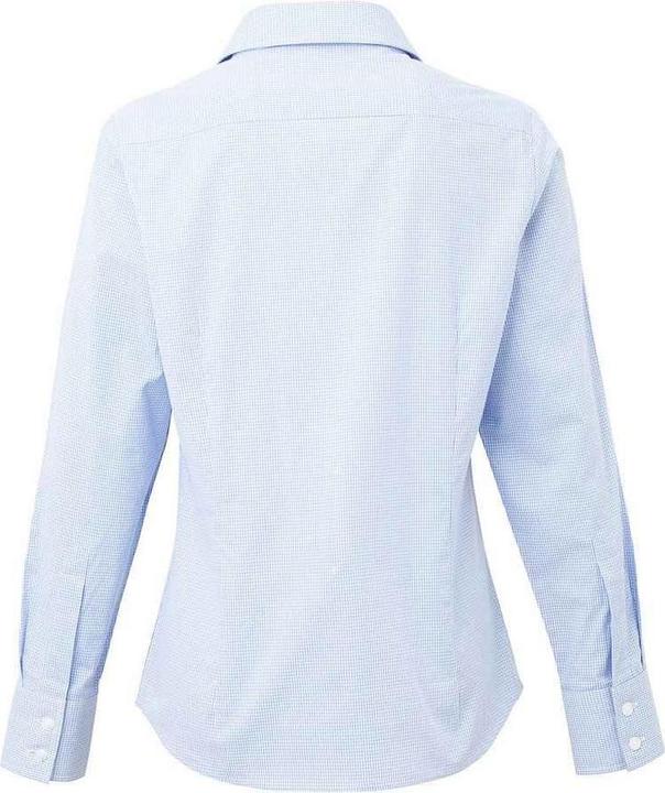 Immagine prodotto Premier Camicia Micro Gingham a Quadri Manica Lunga Donna (M)
