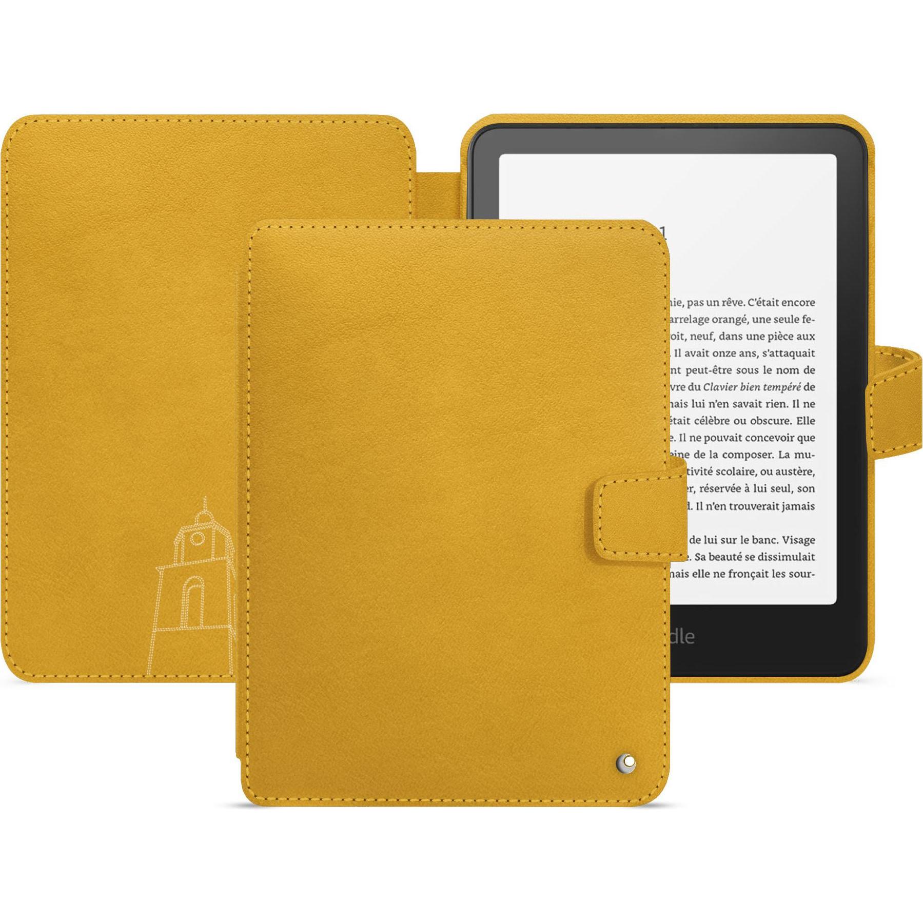 Noreve Lederschutzhülle horizontal, eReader Zubehör, Gelb