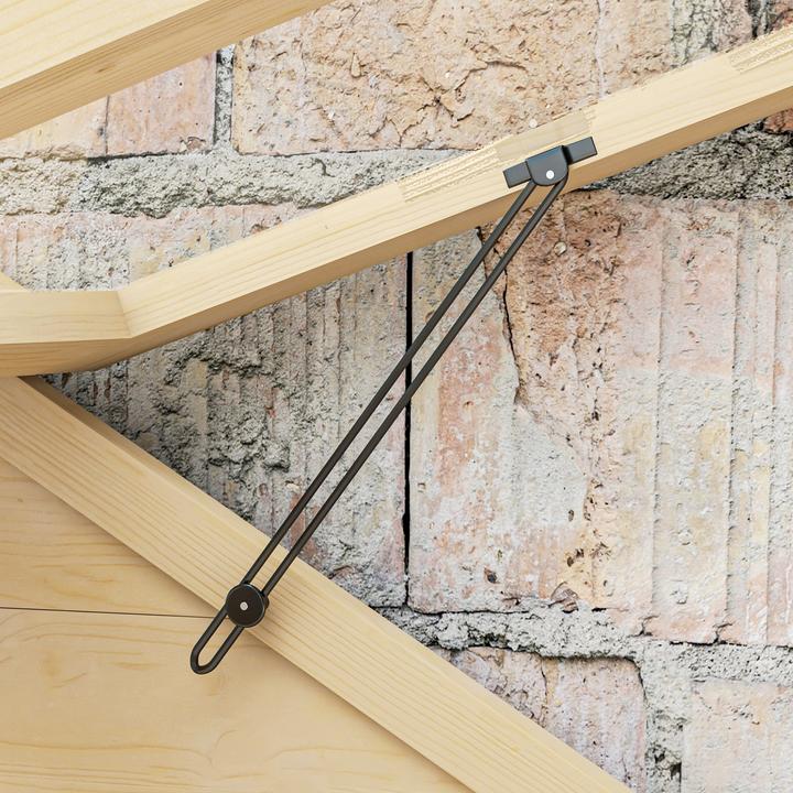 Image du produit Outsunny Frühbeet Tannenholz, Acryl Naturholz